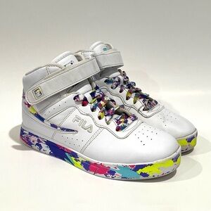 Fila White Multicolor Athletic Shoes